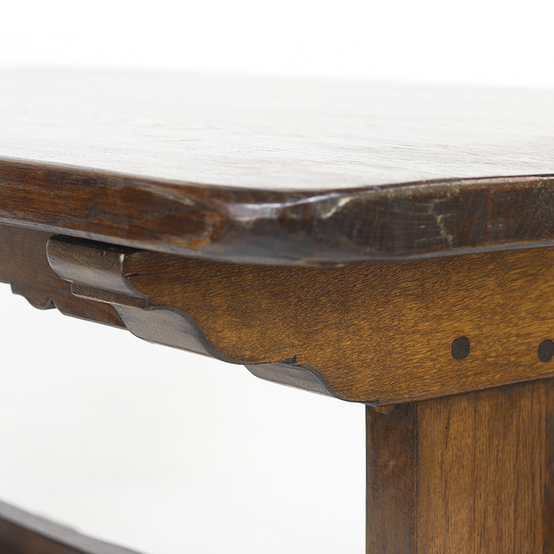 Antieke Vintage Mid-century Brutalist Eettafel image 7