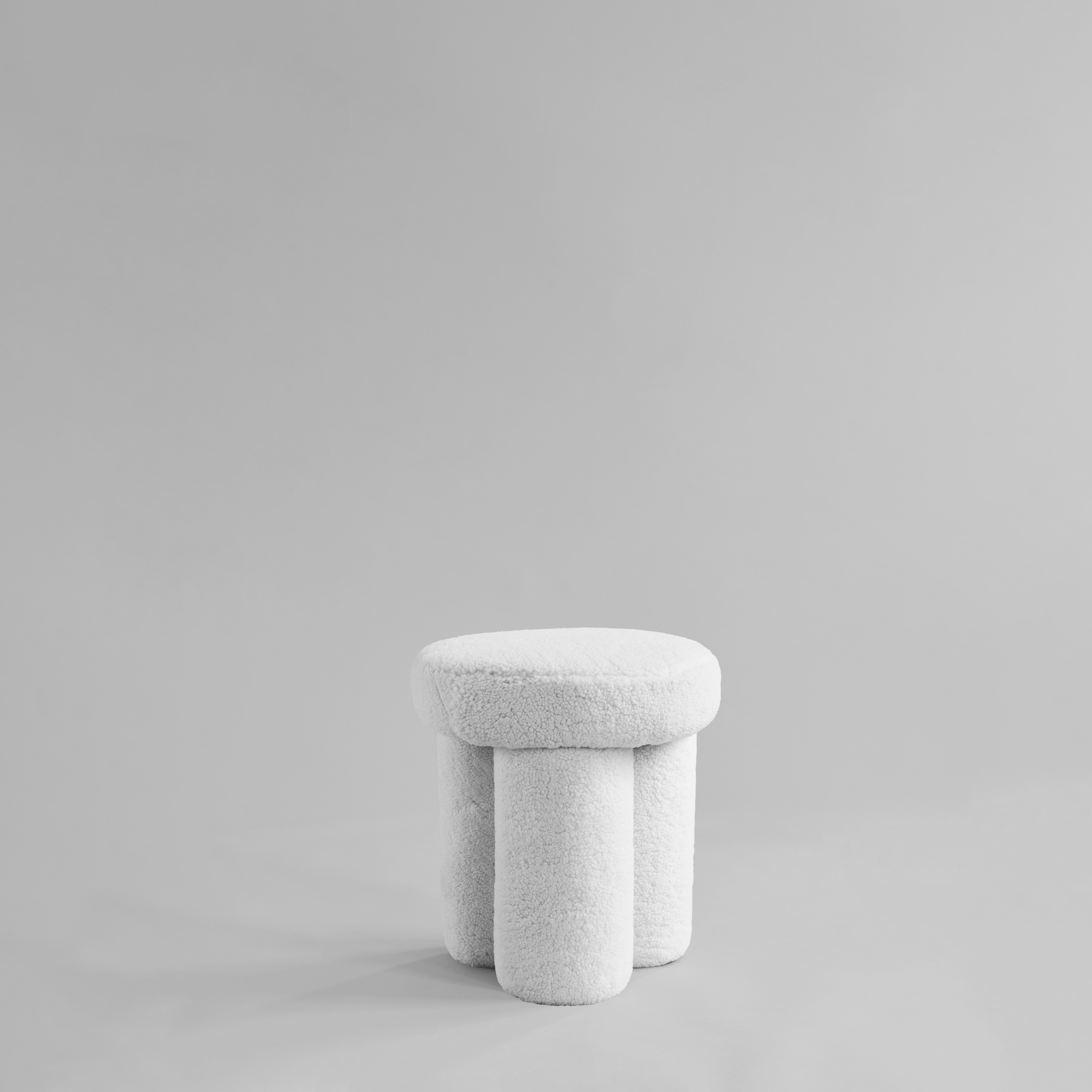 101 Copenhagen | Big Foot Stool - White Sheepskin image 2