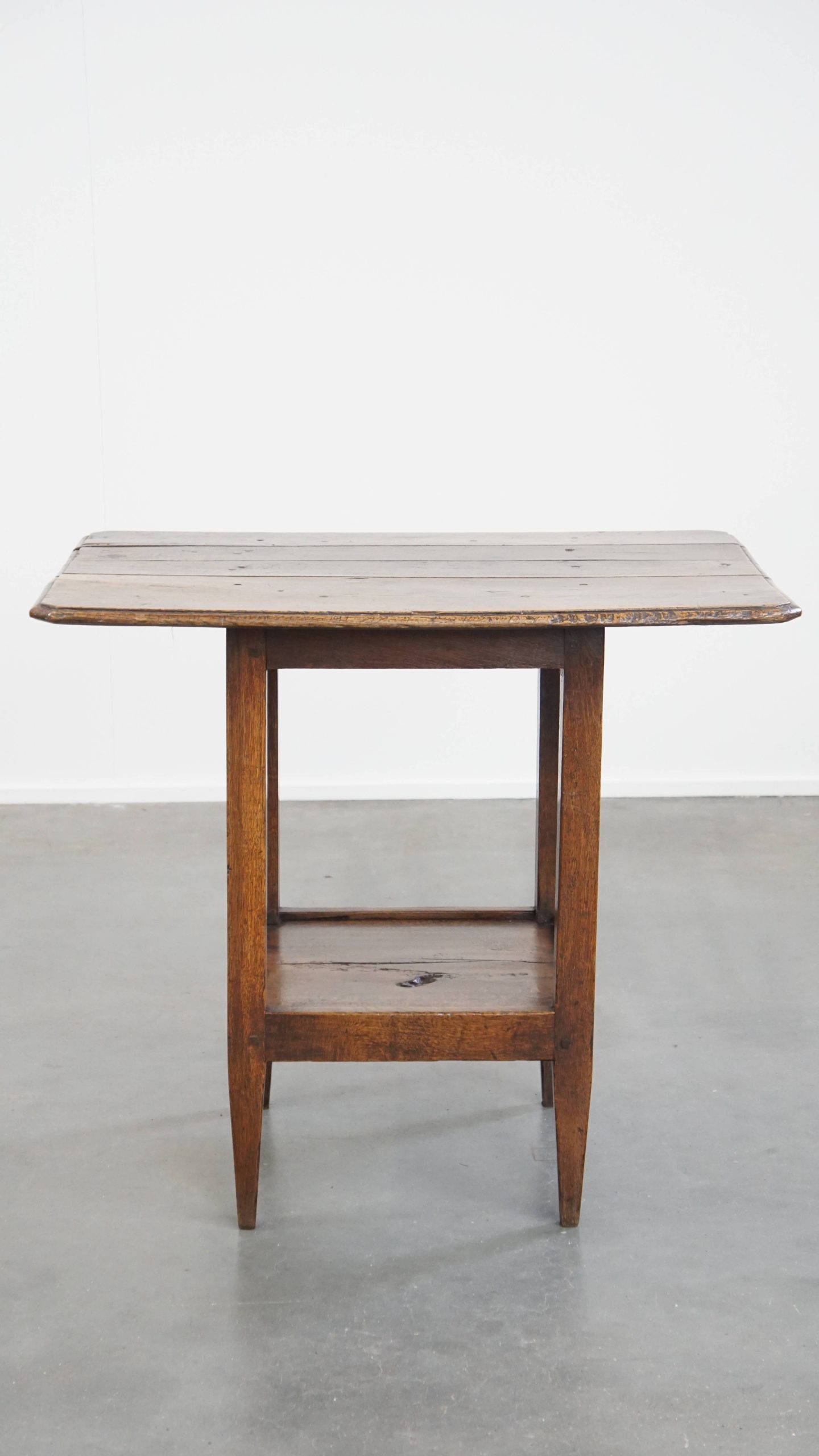 Zeldzame En Originele Antieke Engelse Eikenhouten Bijzettafel/ Center Table Uit Eind 18e Eeuw image 3
