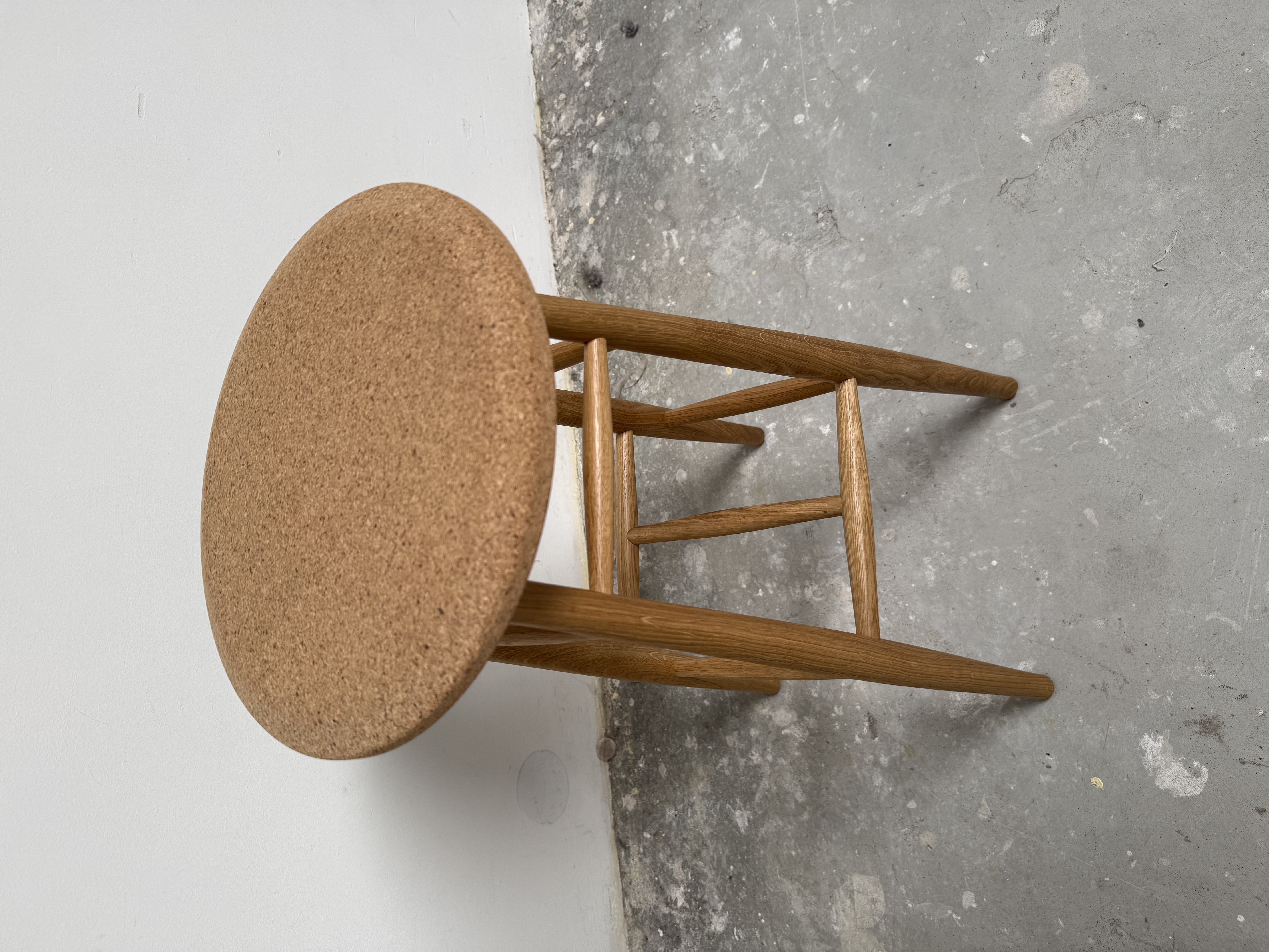 HEM | Drifted Barkruk Licht Kurk / Eiken image 6