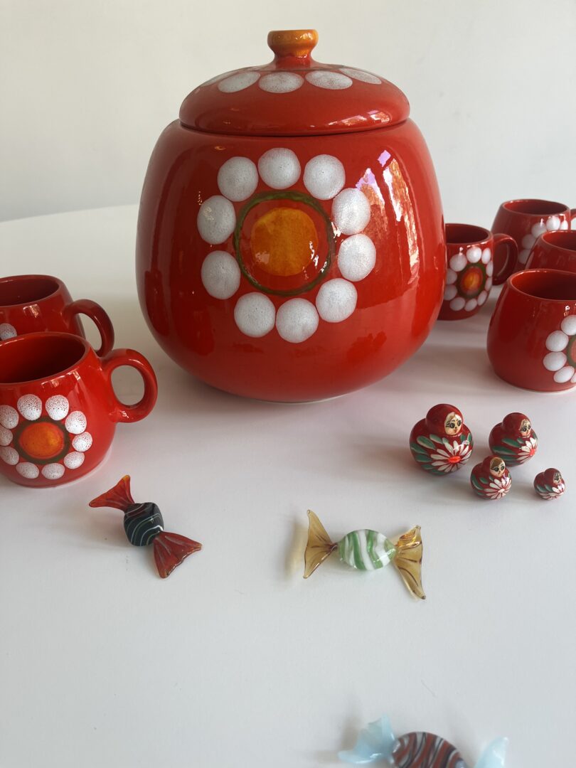 Punch Set 🍊 – Waechtersbach, West-germany Keramiek image 3