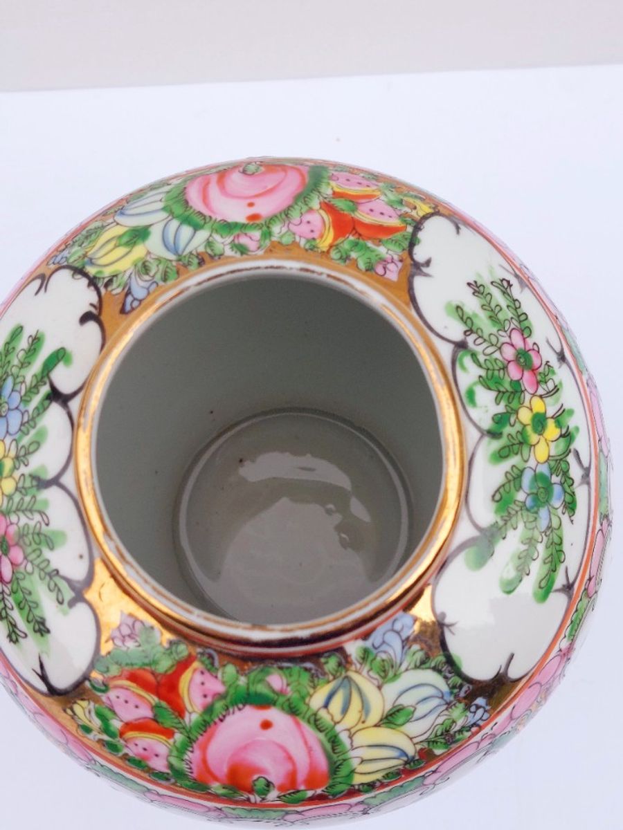 Vintage Chinese Gember Pot.famille Rose image 7
