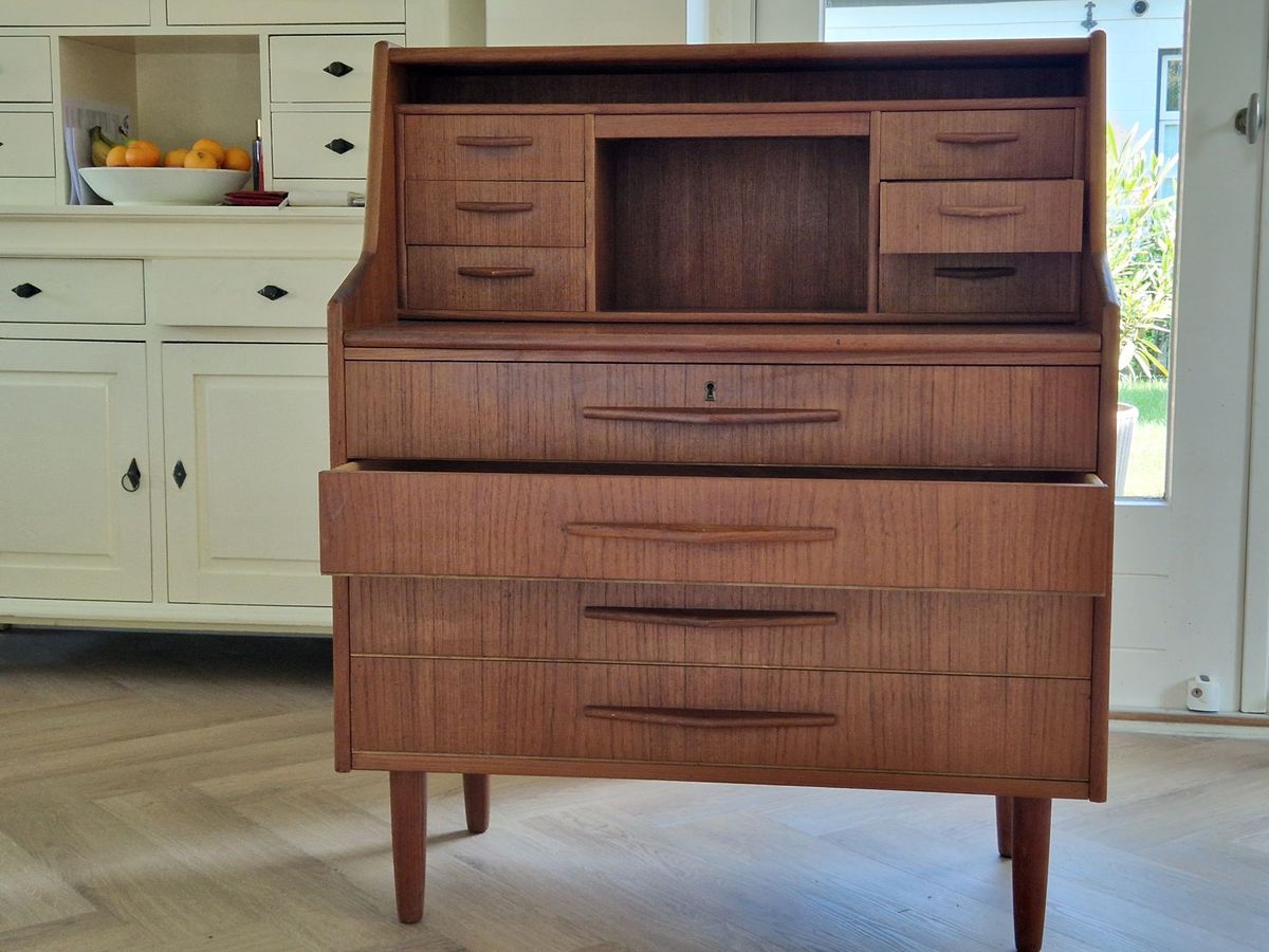 Harry Oostergard Vitage Teak Secretaire image 4