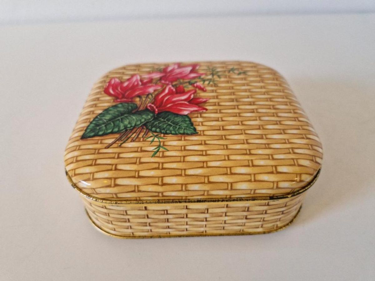 Vintage Blikje Koektrommel Koekblik image 4