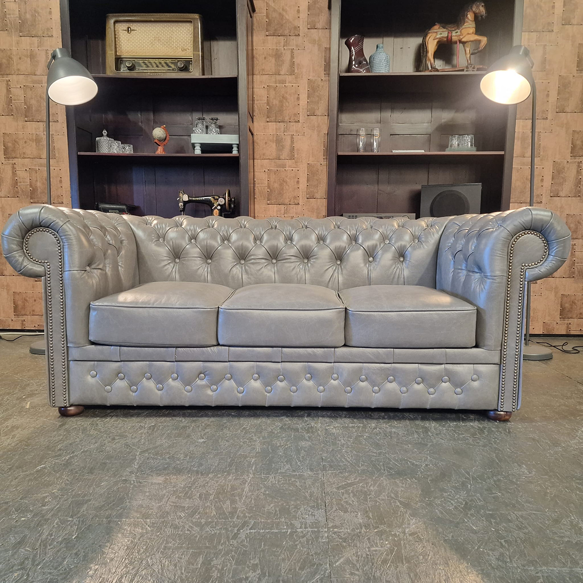 Chesterfield Basic Luxe 3-zits - Dubai Grey image 2