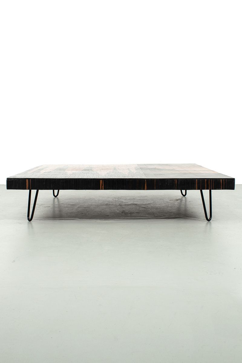 Salontafel Met Mozaïek In Hout image 11