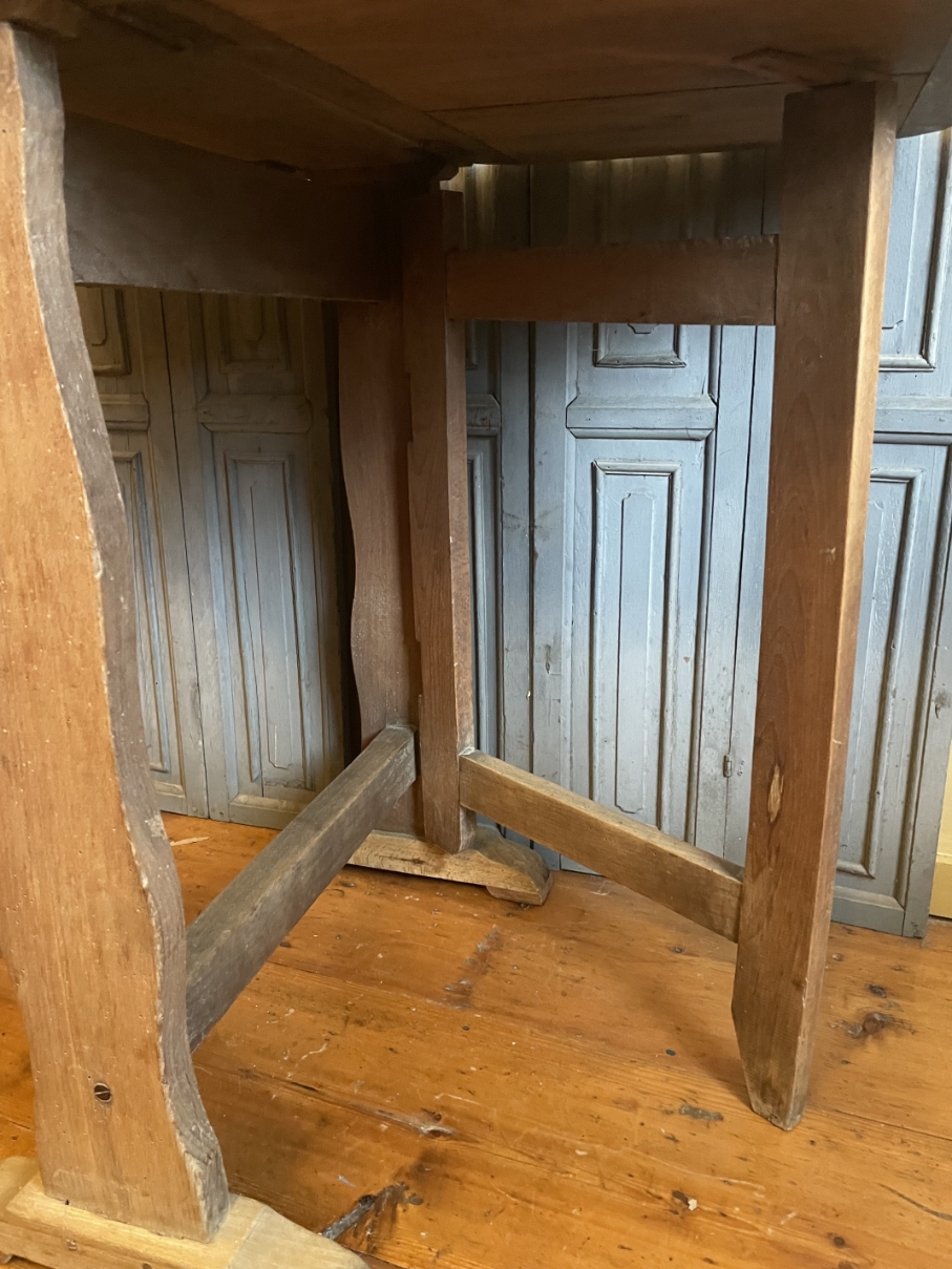 Wijnproeftafeltje Klaptafel Bijzettafel Frans Antiek image 14