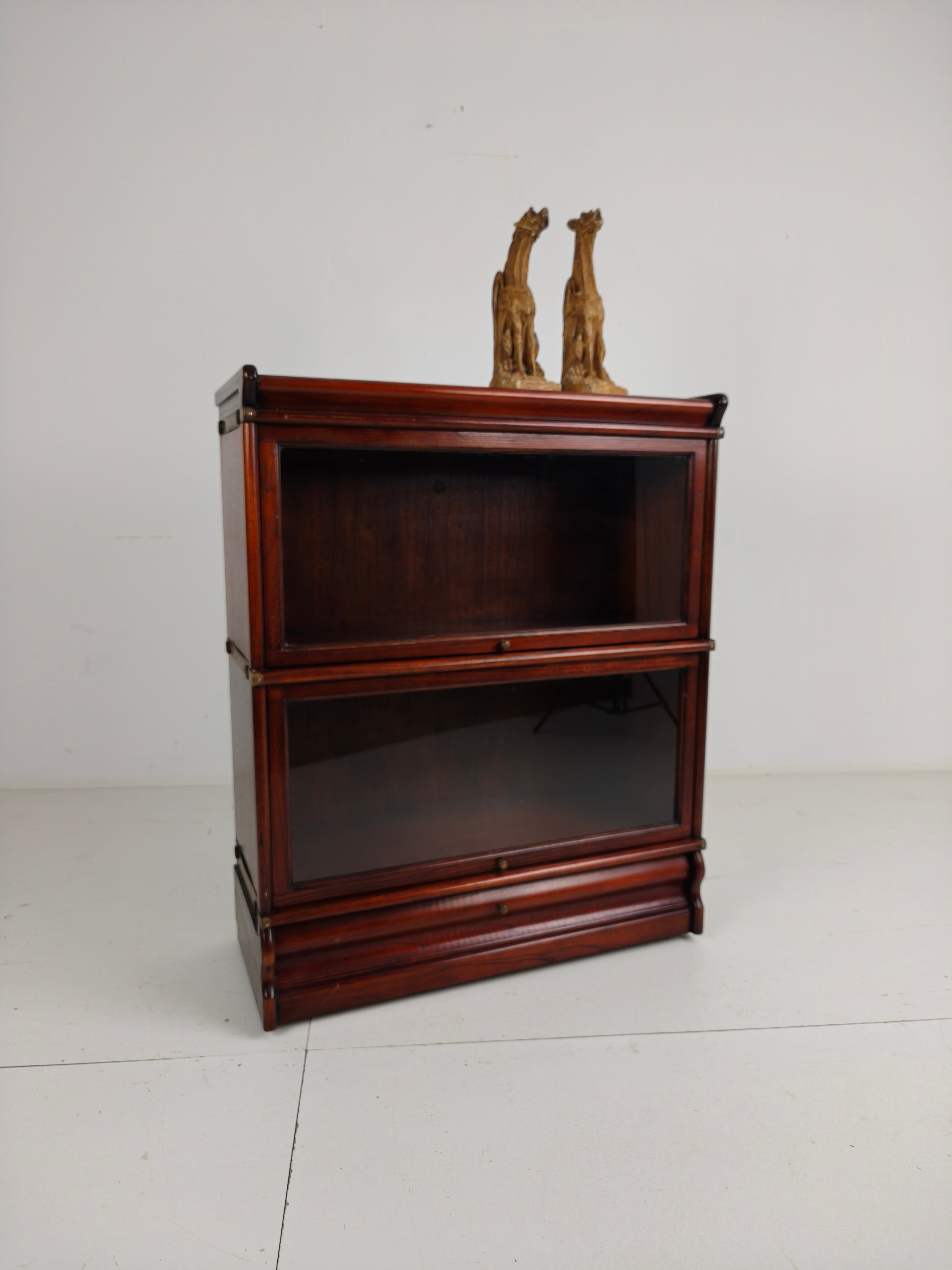 Mahonie Globe-wernicke Modulaire Boekenkast Met Onderladen image 2