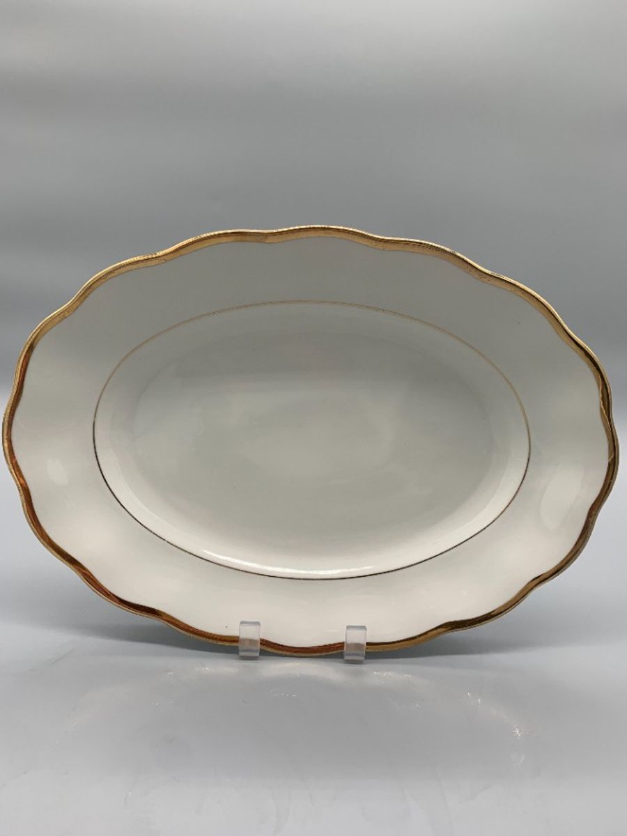 Koenigszelt Vintage Serveerschaal Roomwit/goud image 4