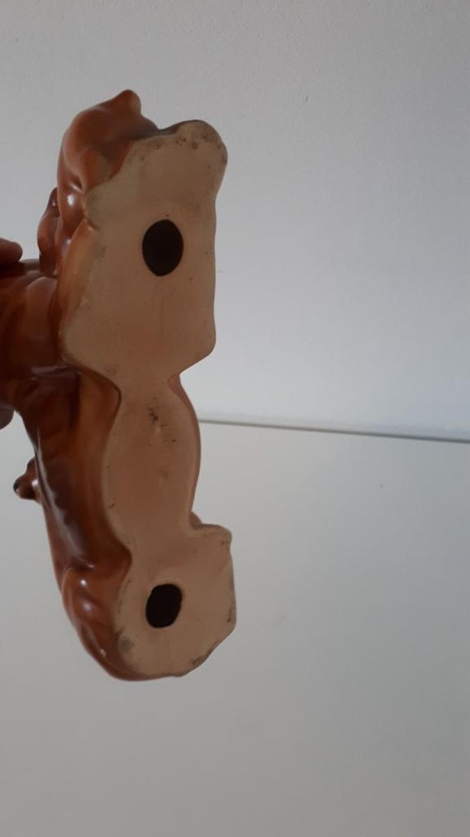 Honden Beeld Boxer Familie Hond Jaren 60 Beeldje image 6