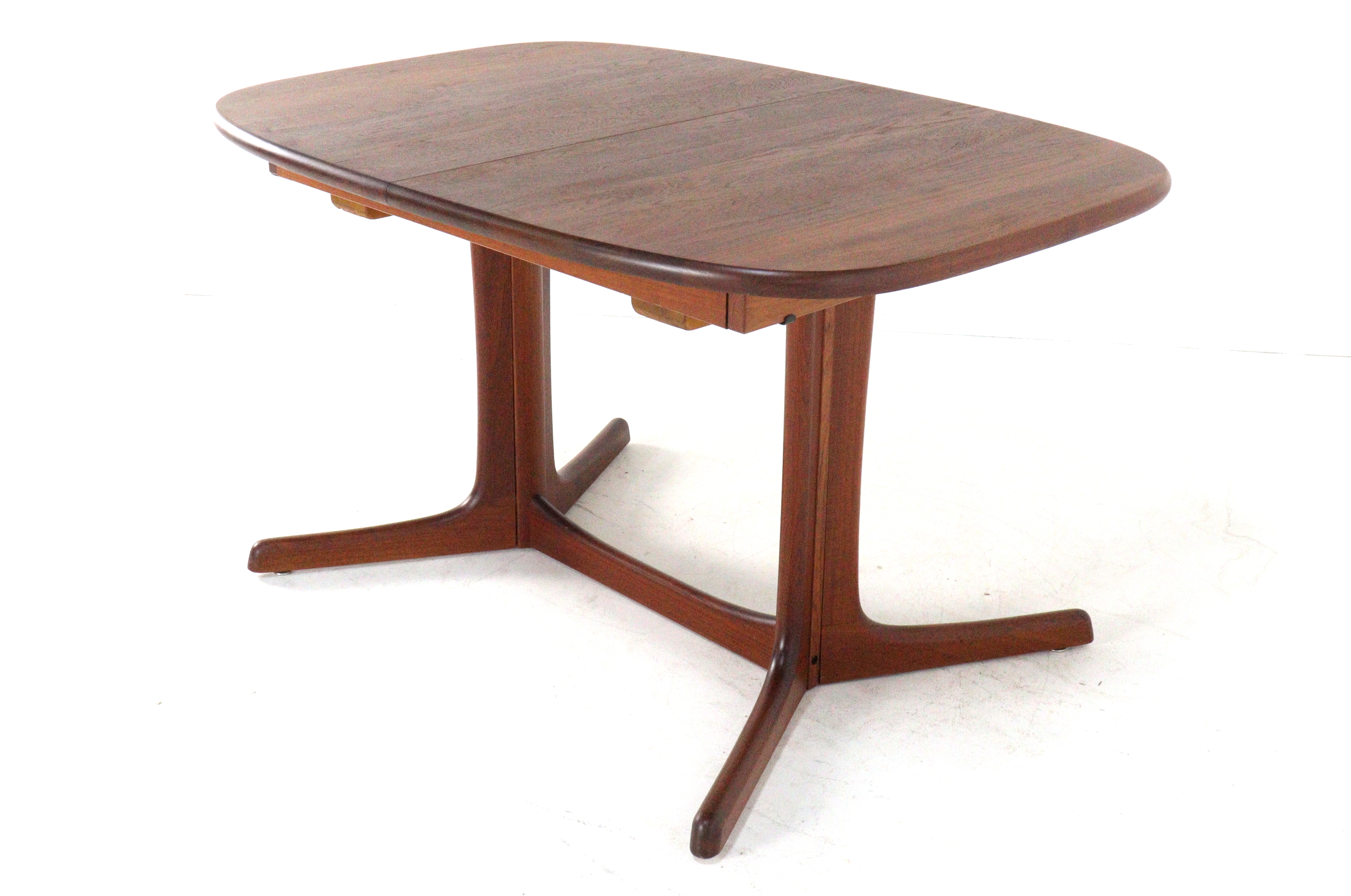Ovalen 2x Verlengbare Eettafel Massief Teak Deens image 9