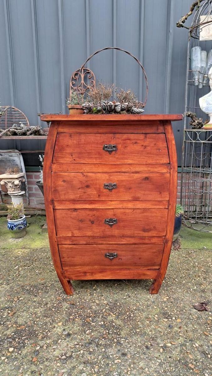Unieke Teakhouten Ladenkast, Apothekerskast, Halkast image 2