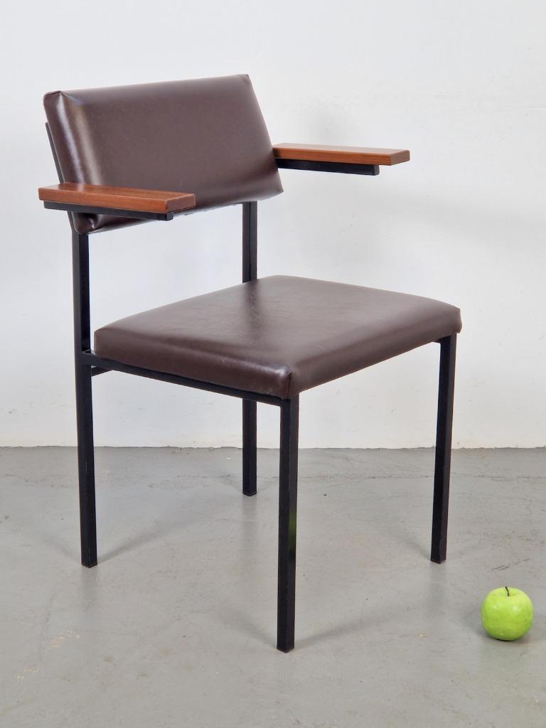 Vintage Stoel Se 21 Spectrum Martin Visser ‘60 Tubular Teak image 5