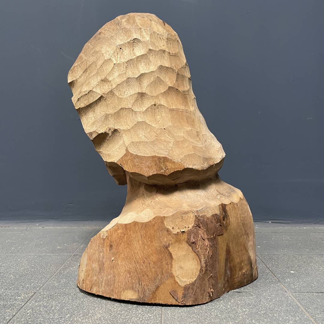 Uit Hout Gesneden Hoofd Of Buste Van Een Man Met Baard image 10