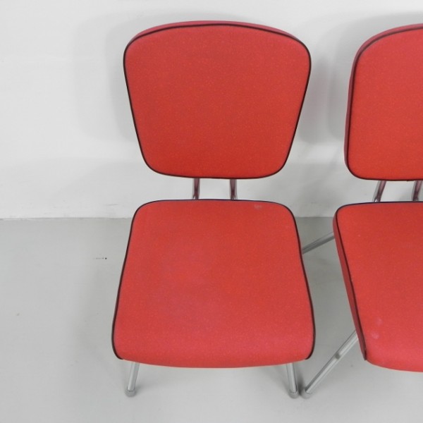 Set Van 5 Vintage Eettafel Stoelen, Diner Style image 7