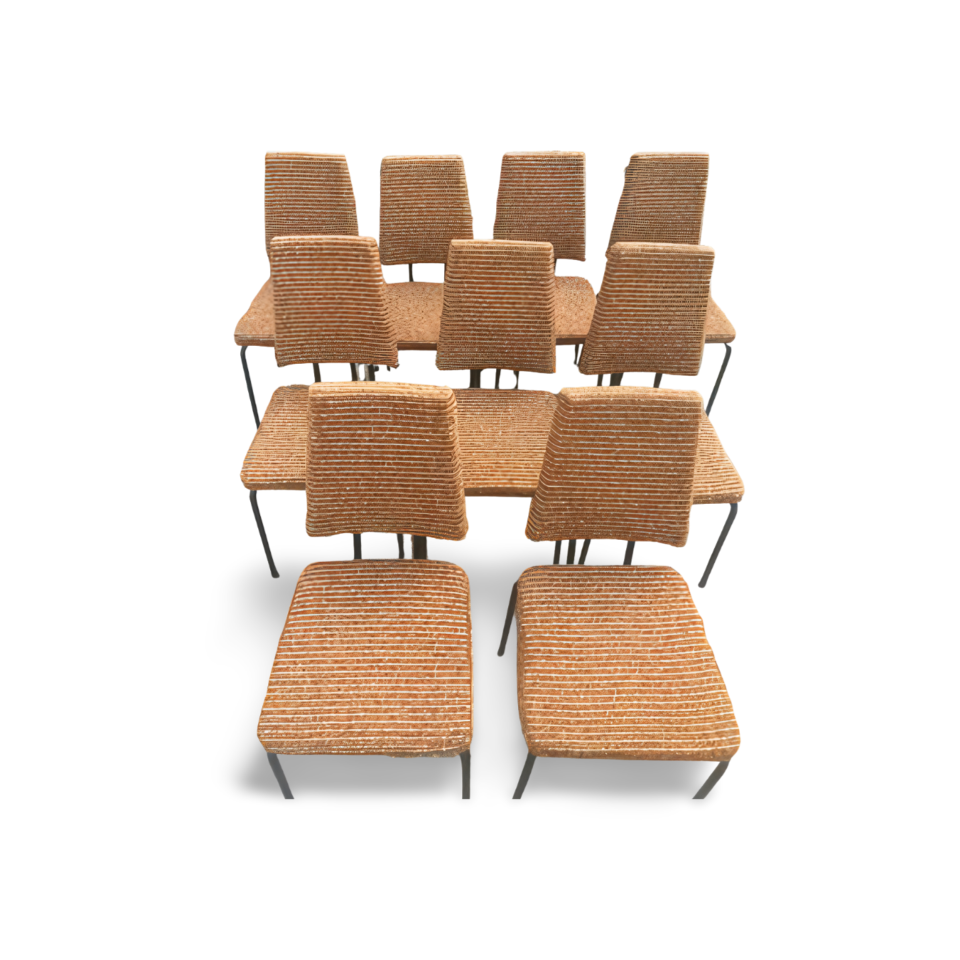 Mid-Century Beige, Bronskleurig Eetkamerstoel image 7