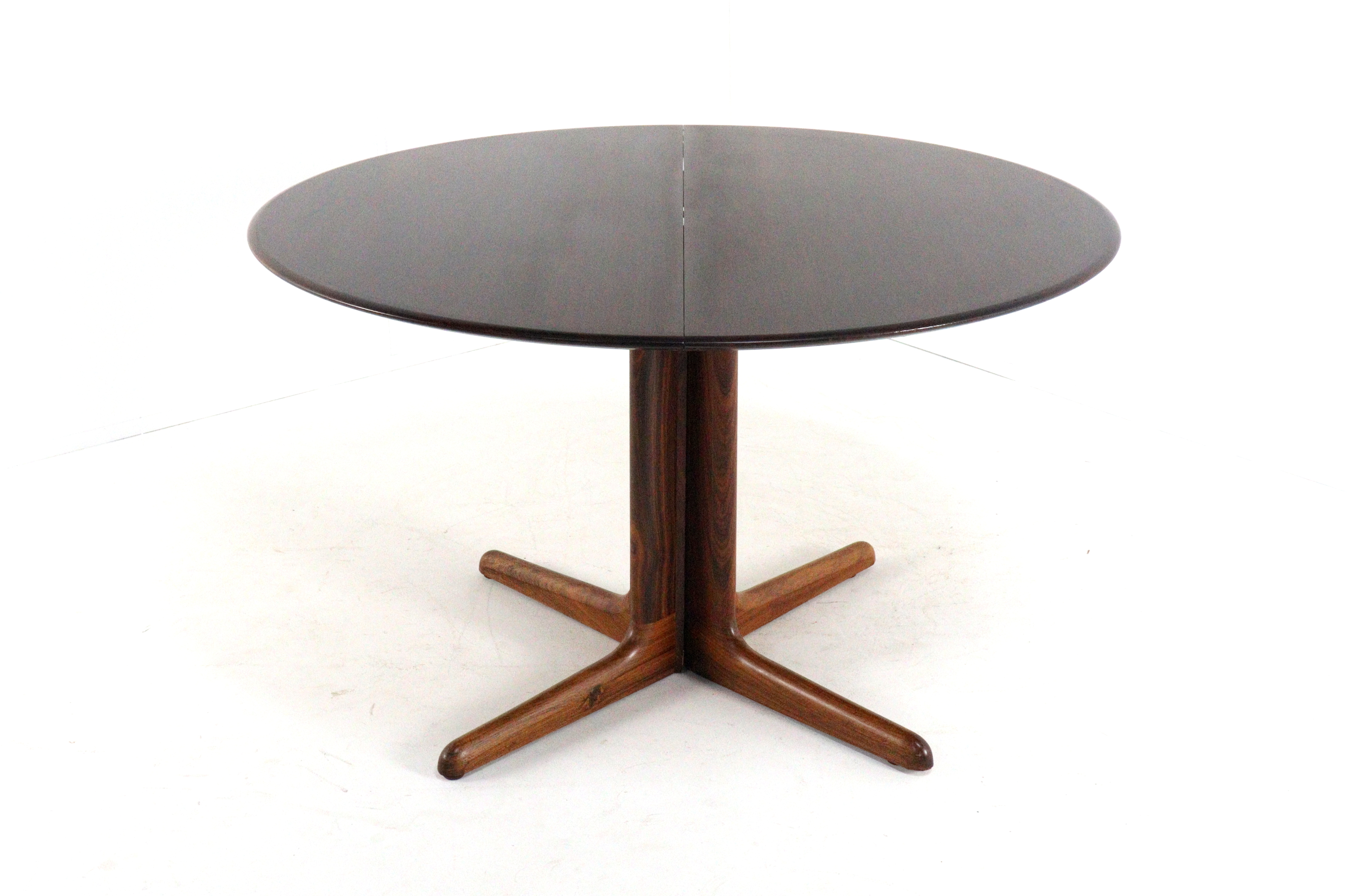 dyrlund Palissander Ronde 2x Verlengbare Tafel Eettafel Deens Vintage image 8