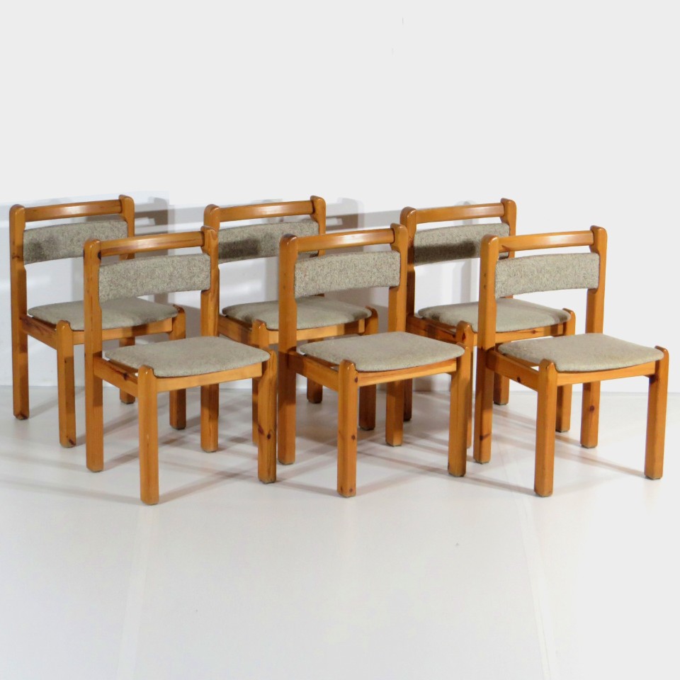 6x Deense Vintage Design Eetkamerstoelen image 10