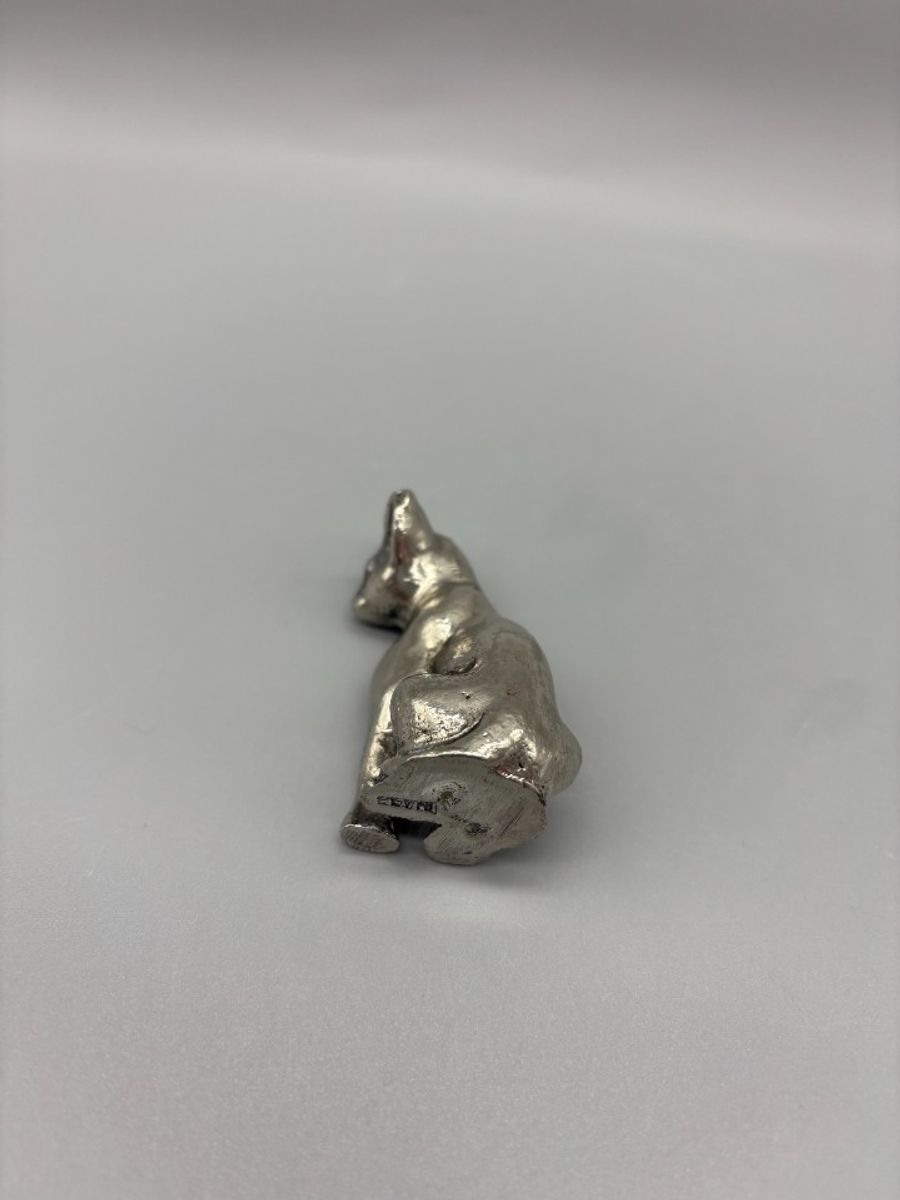 Zilveren Miniatuur Kat image 10