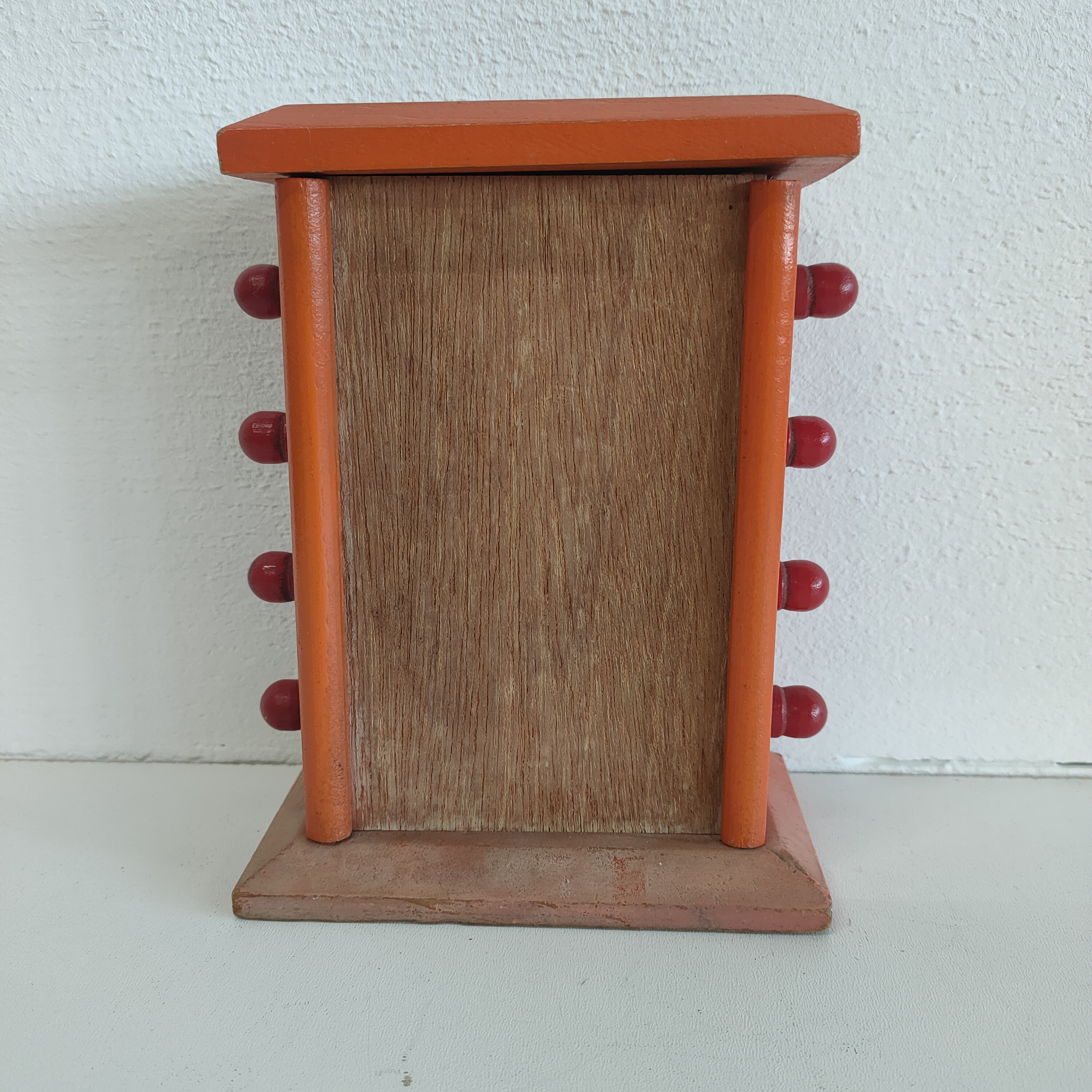 Eeuwigdurende Houten Tafel Kalender Oranje image 6