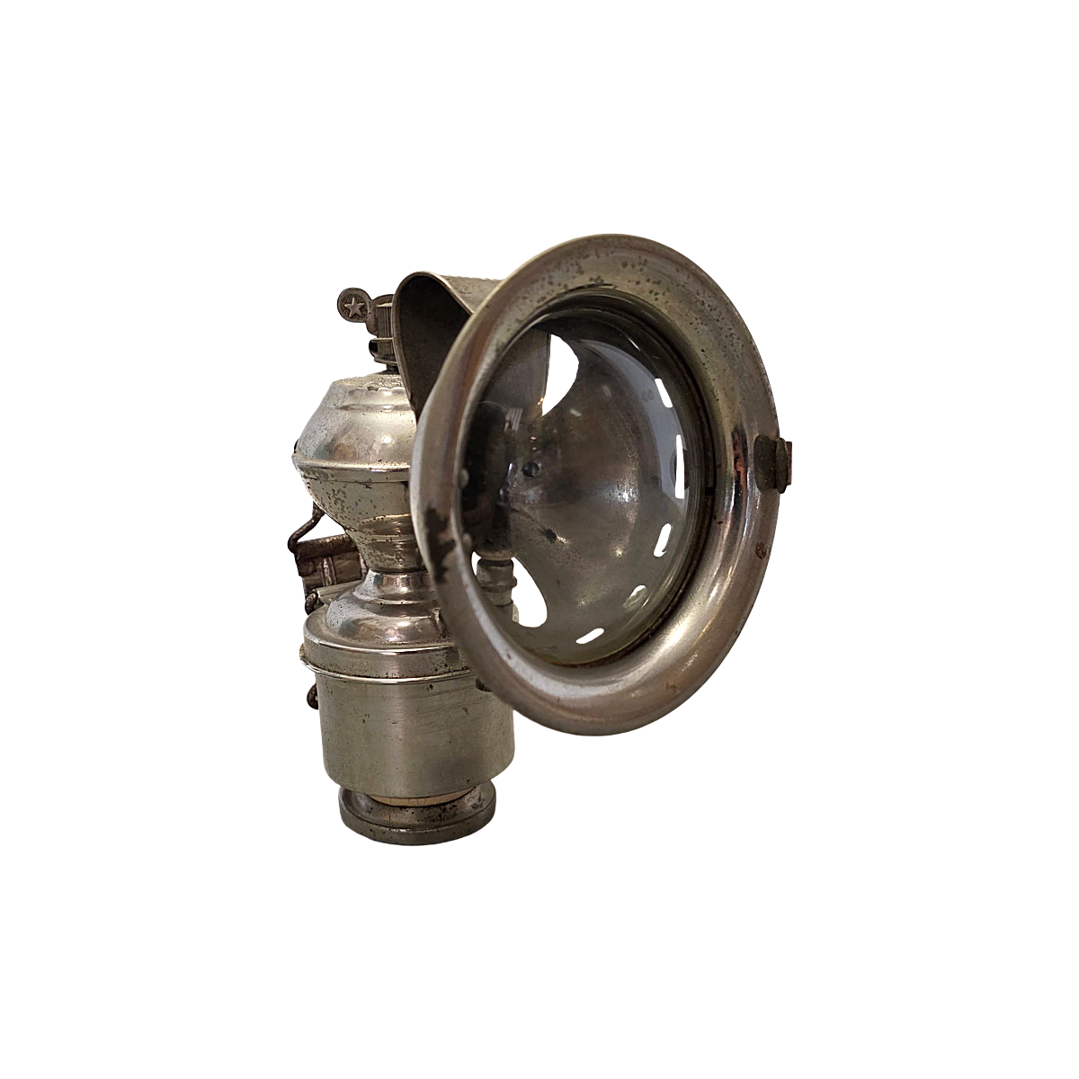 Antiek Franse Carbid Fietslamp Van Hirondelle, Circa 1920 image 6