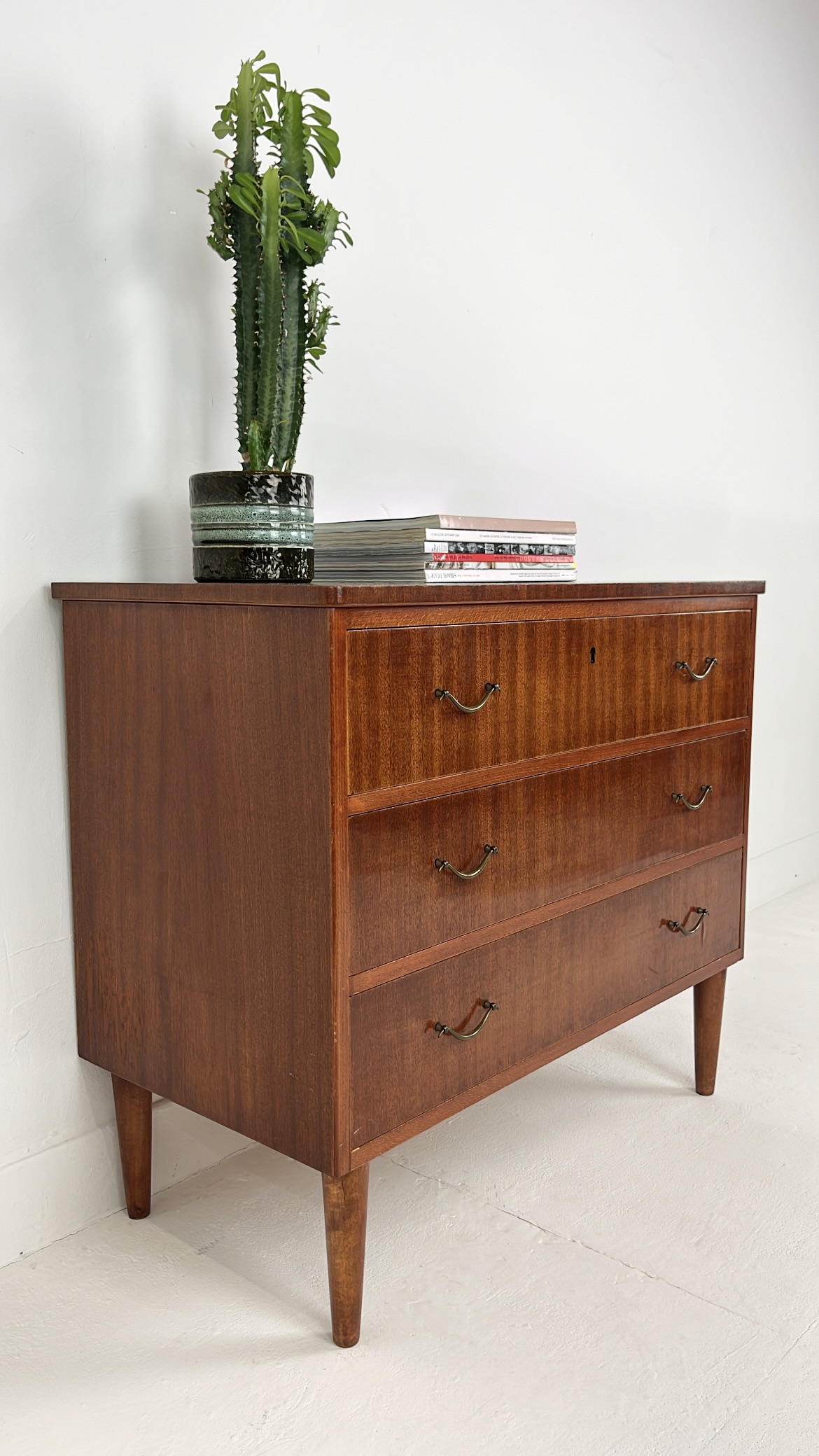 Scandinavisch Vintage Teak Fineren Ladekast Killafors image 12