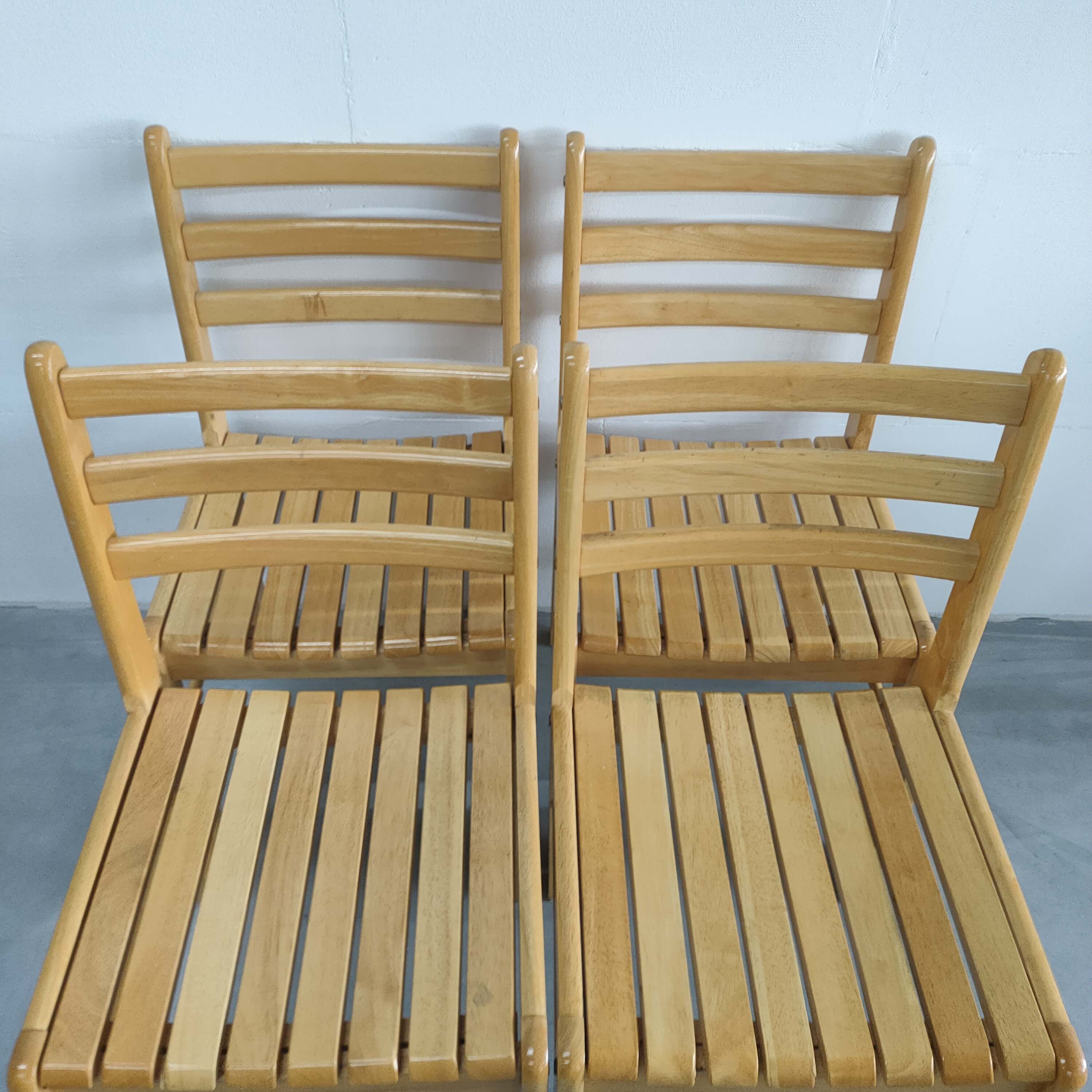 Set (van 4) Scandinavische Beukenhouten Eetkamerstoelen image 8