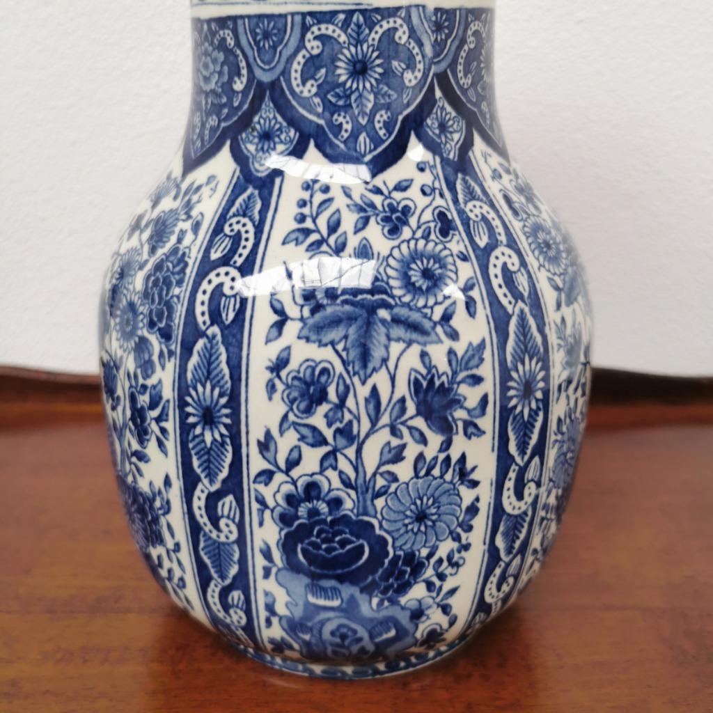 Vintage Delftsblauwe Vaas Tulpvaas Porselein image 8