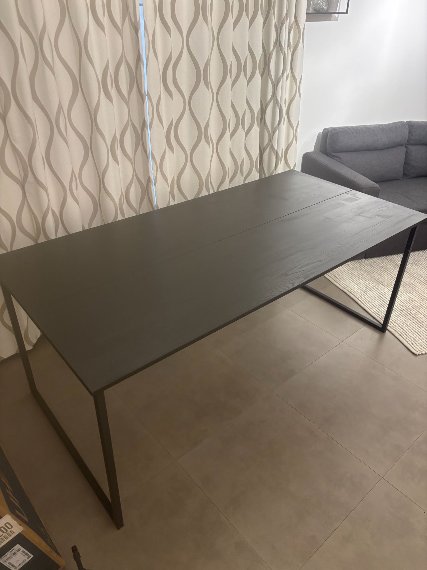 Eetkamertafel Zwart Mango Look image 8