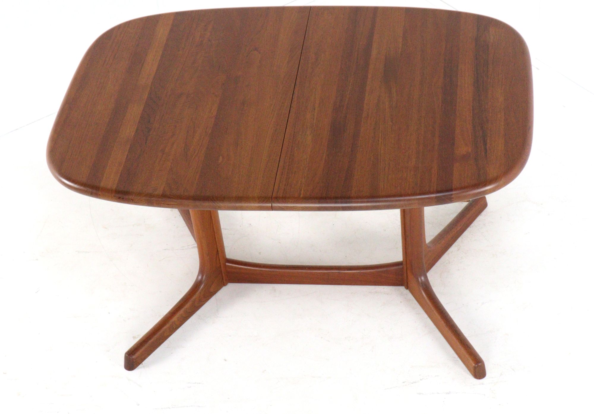 dyrlund Ovalen 1x Verlengbare Eettafel Massief Teak Vintage Deens image 12