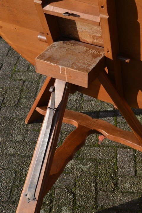 Ronde Landelijke Boeren Keukentafel Met Klapblad image 6