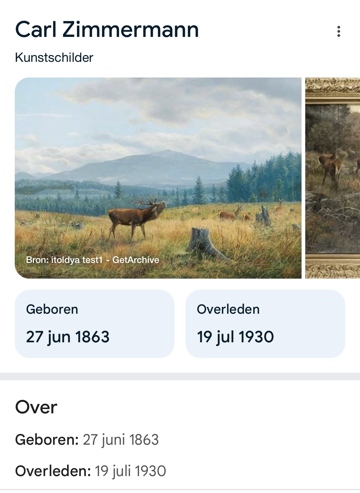 4 Herten In Een Idyllisch Landschap By Carl Zimmermann image 10