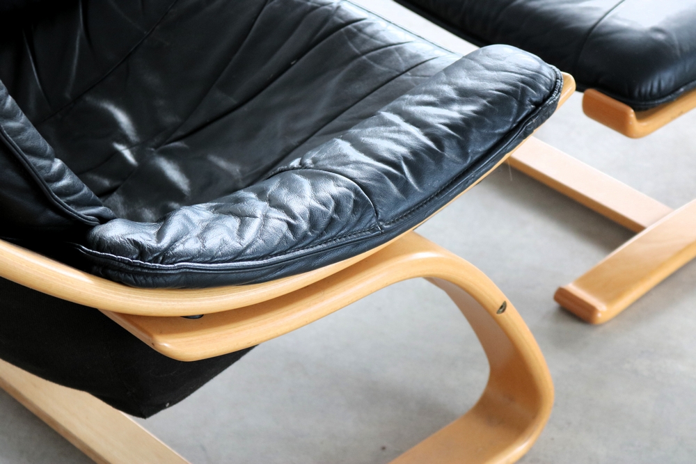 Vintage Fauteuil Met Hocker | Easy Chair | Jaren 70 | Zweeds image 11