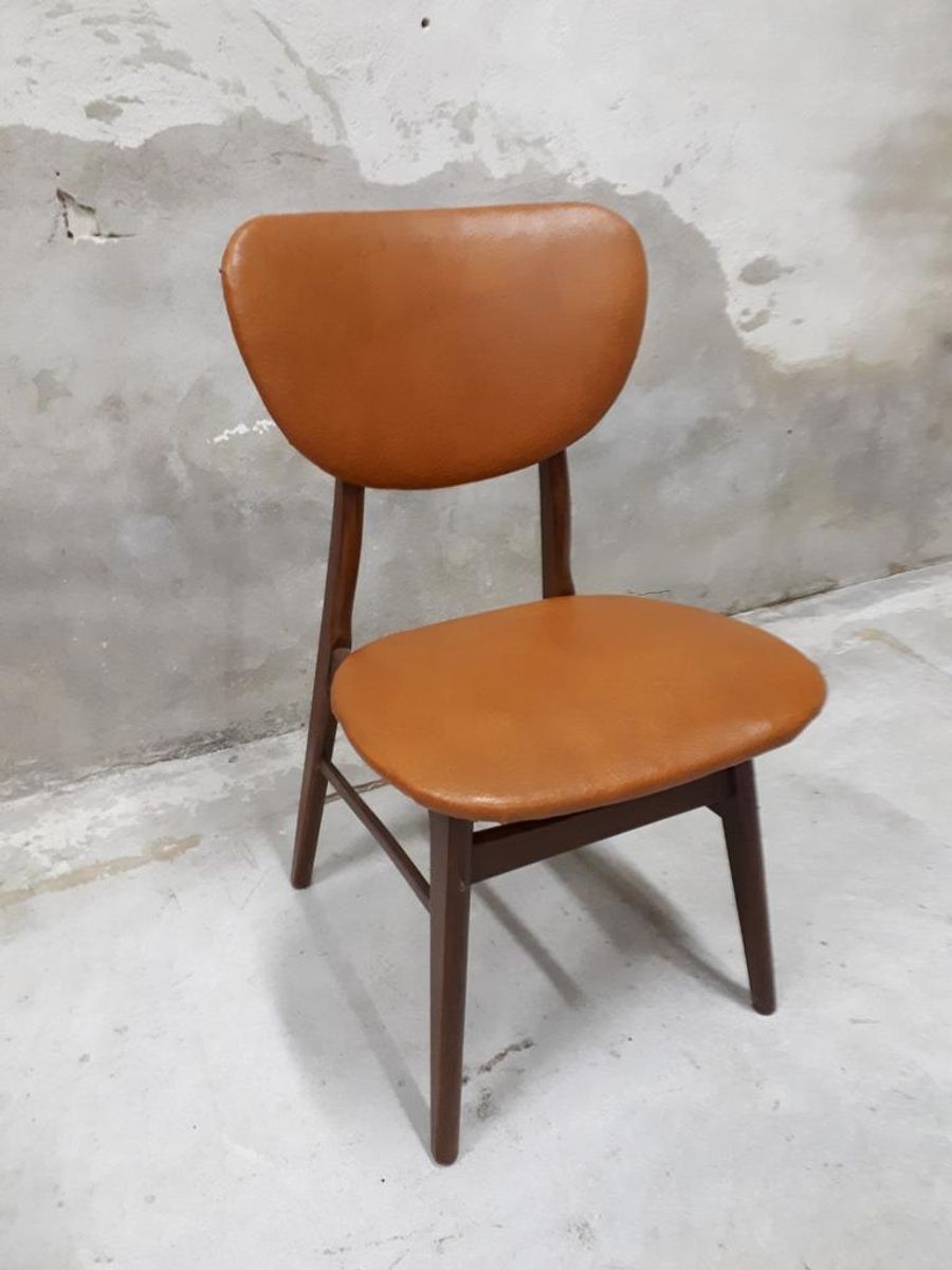 * Vintage Stoel Louis van Teeffelen Eetkamerstoel Bureaustoel image 3