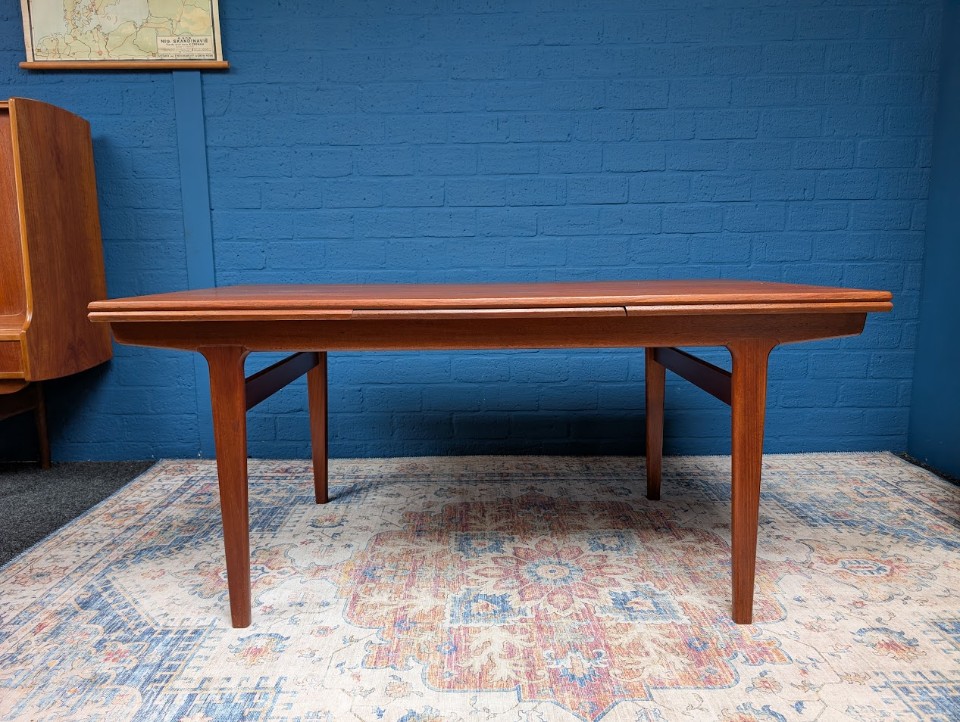 Vintage Verlengbare Eettafel, Deens Design Uit De Jaren 60 image 10