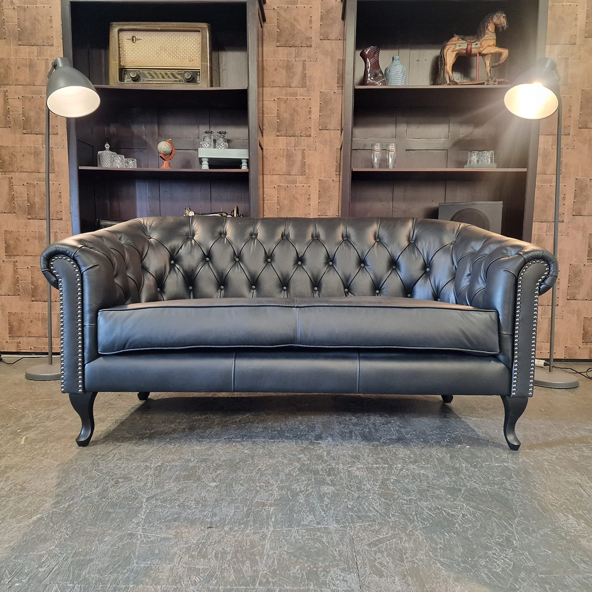 Chesterfield Hampton 2-zits - Zwart image 2
