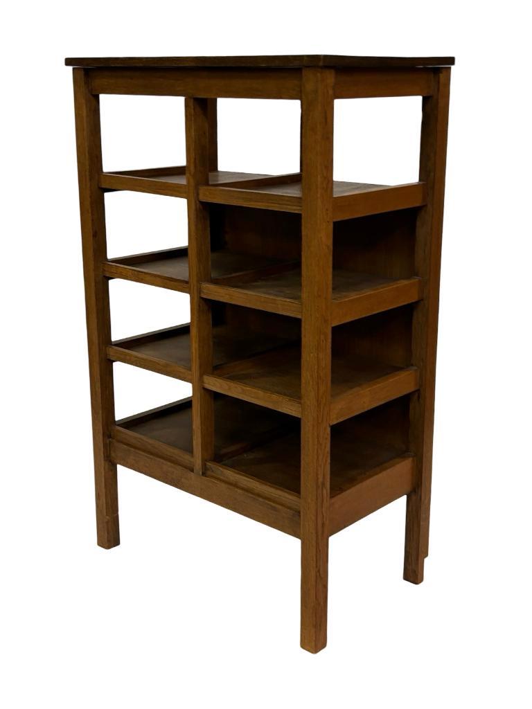 Art Deco Wandkast Vakkenkast Jaren 30 Eiken Open Kast image 13