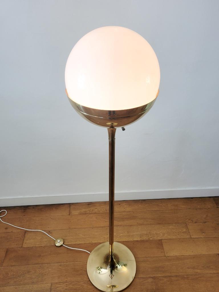 Messing Vloerlamp Van Vereinigte Werkstätten München image 11