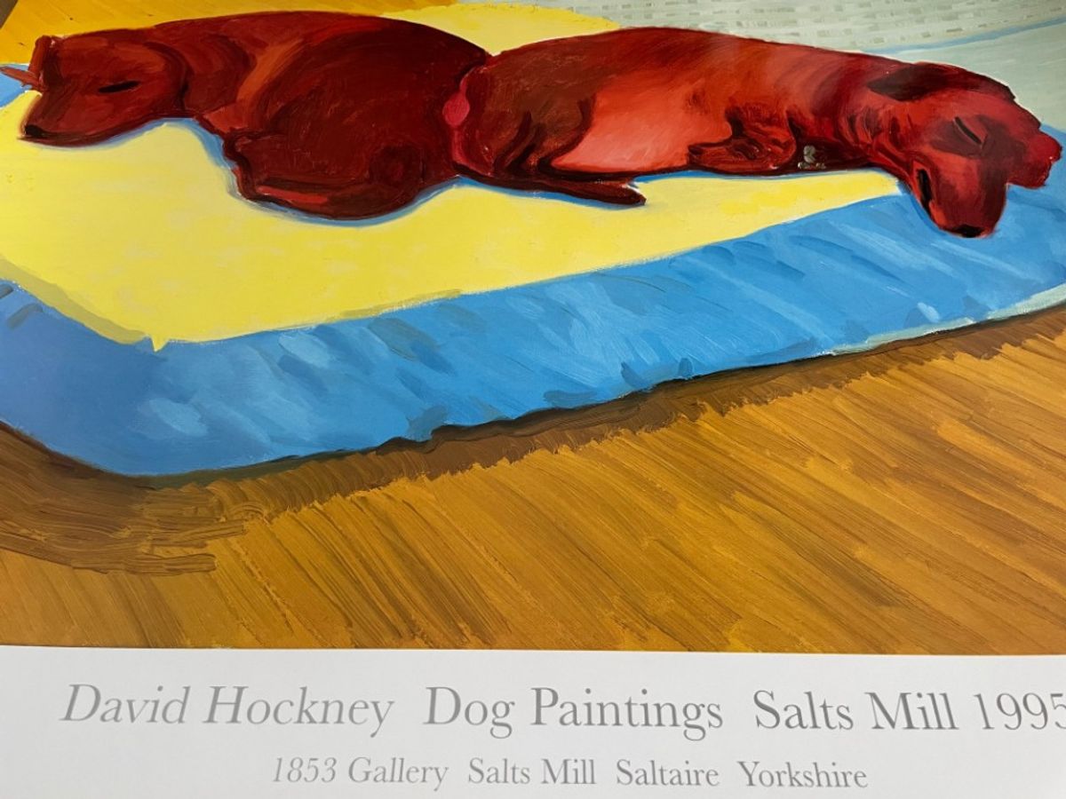 David Hockney, Dog Paintings 38 Salts Mill 1995. image 3