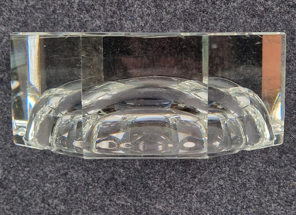 Mid-century Moser Kristallen Asbak Gemerkt ‘50 Kristal Rare image 19