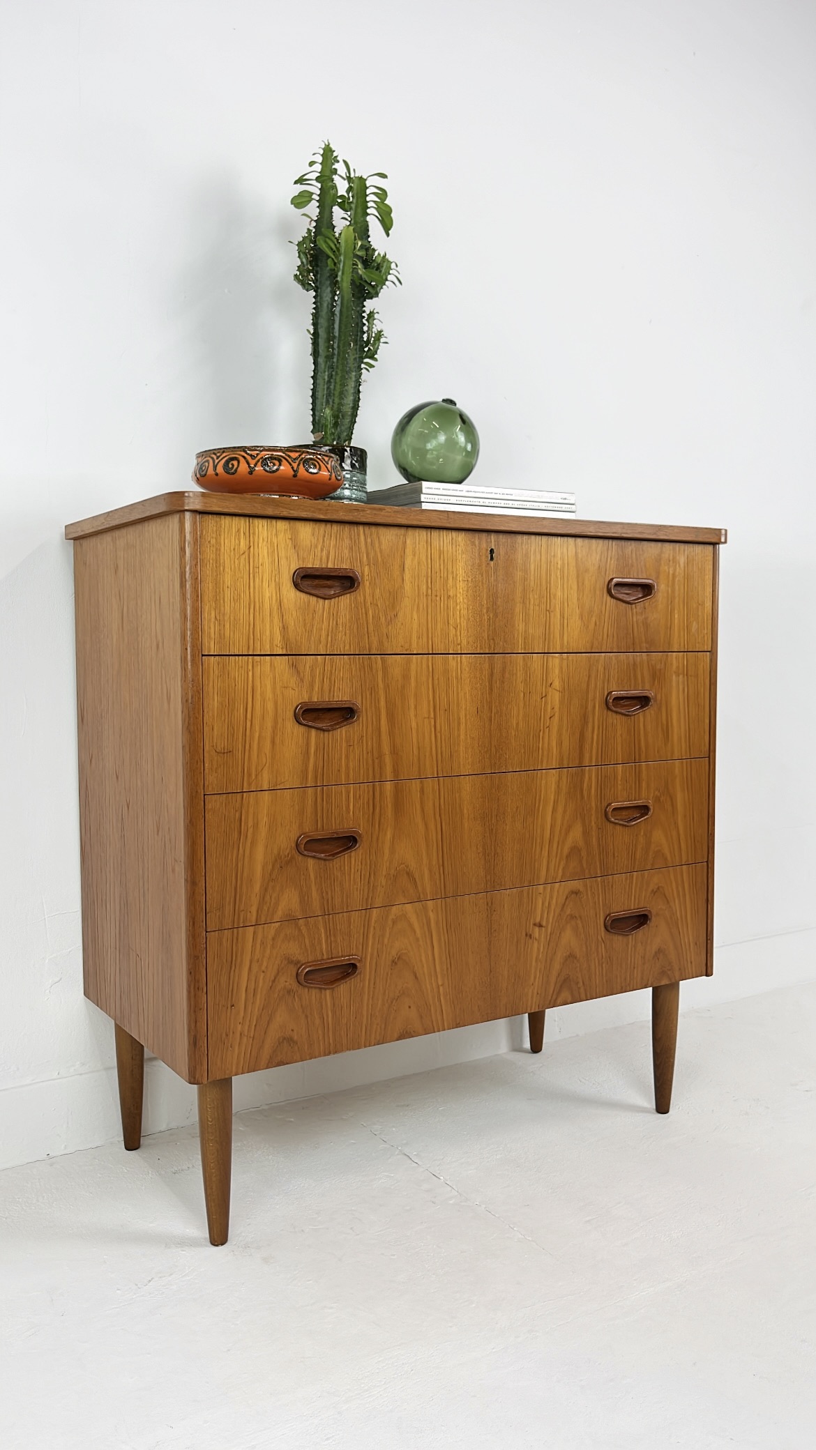 Scandinavisch Vintage Teak Fineren Ladekast Luvos image 12