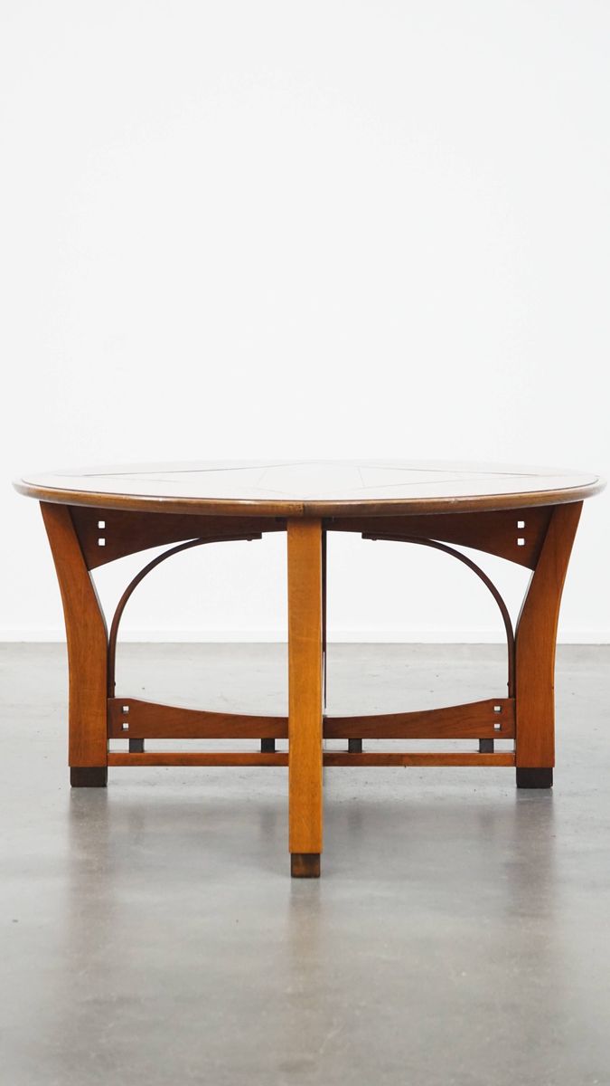 Ovale Schuitema Salontafel Uit De Jugendstil/ Art Nouveau Design Serie Met Mooie Patronen image 6