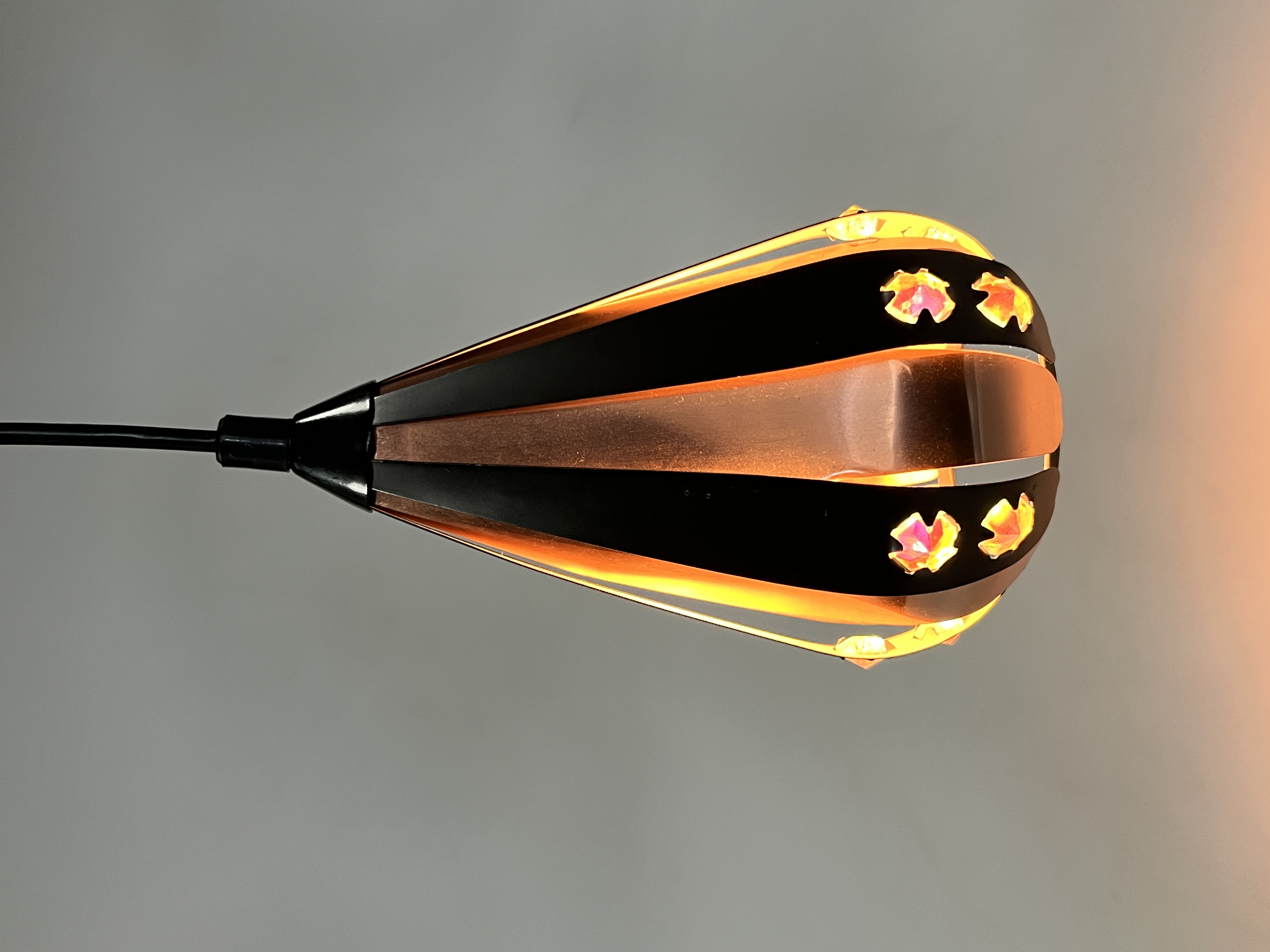 Vintage Druppel Hanglampje, Werner Schou, 1960's Denemarken image 7