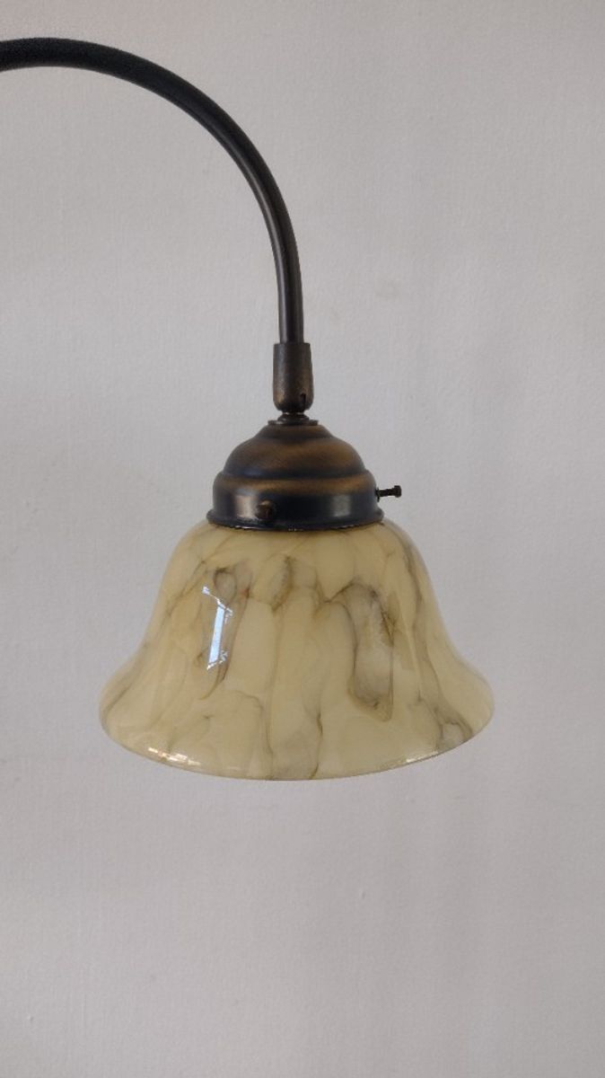 Vloerlamp Met Gemarmerde Glazen Kappen image 13