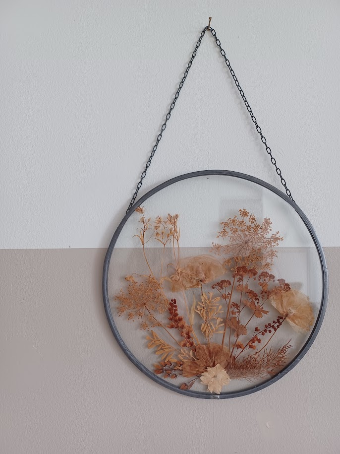 Vintage '70, Botanische Glaskunst. Gedroogde Bloemen En Planten. image 3