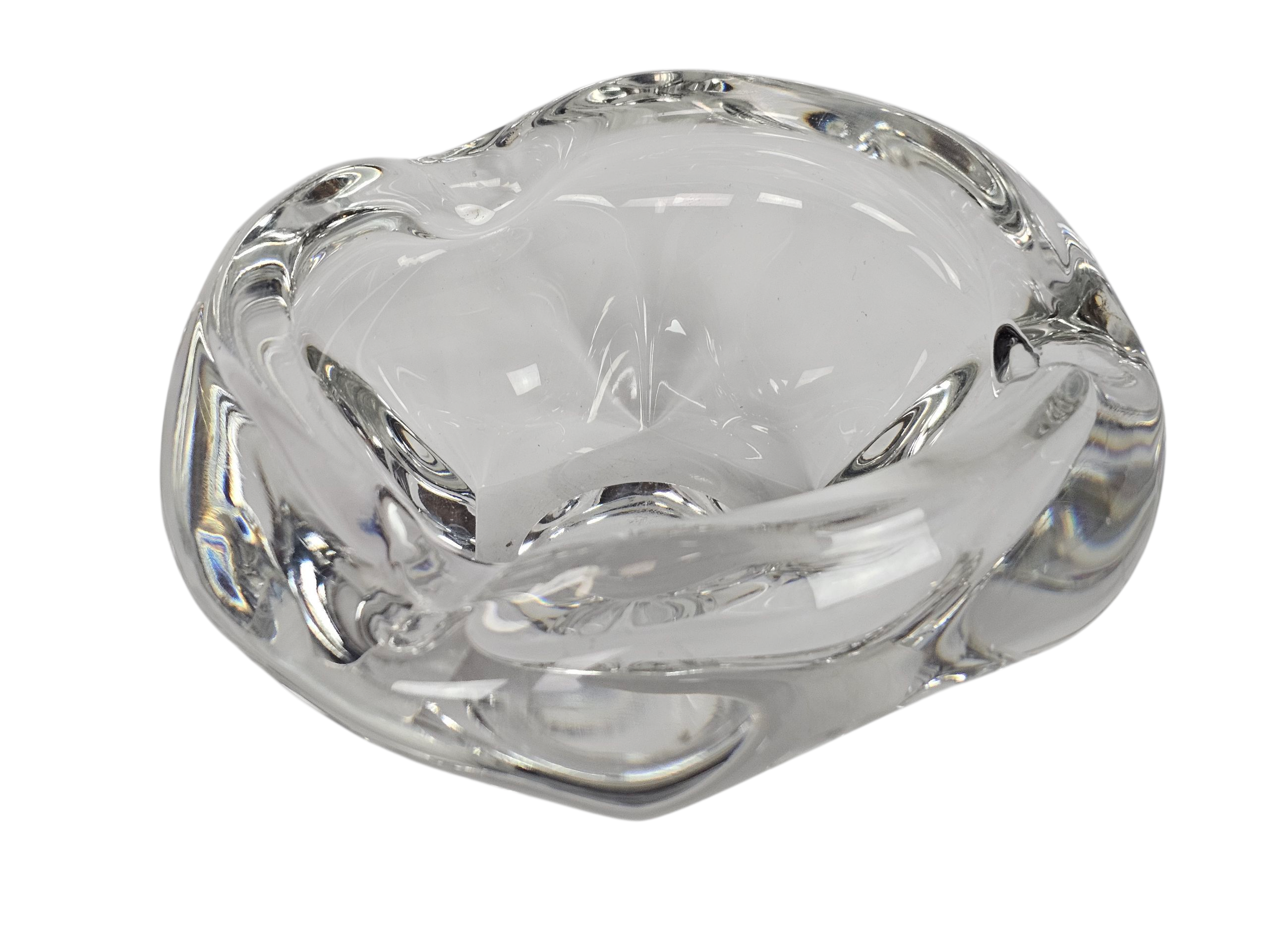 Kristalunie Maastricht - Max Verboeket - Transparant Dubbelwandige Vaas - 1960´s image 9