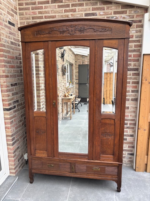 Mooie Art Nouveau Kledingkast image 2