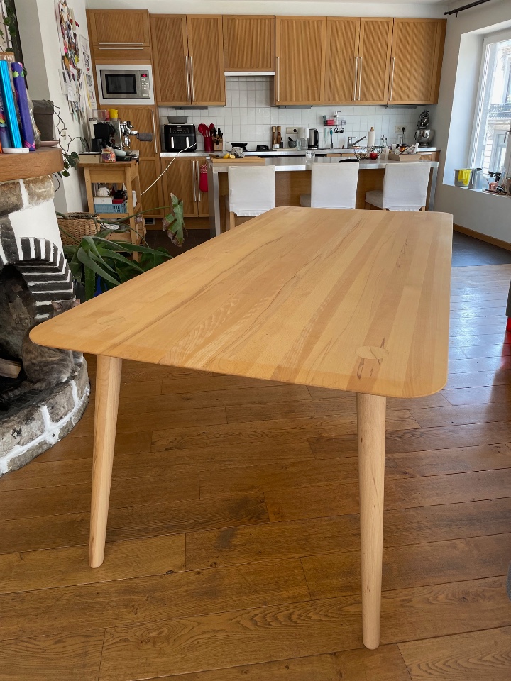 Eettafel Olger - Beuken Geolied - 220 X 100 - Sav & Økse image 2