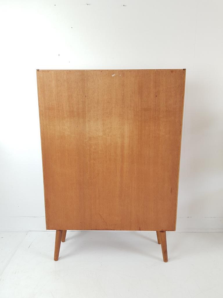 Vintage Deens Boekenkastje Schuine Pootjes Teak image 5