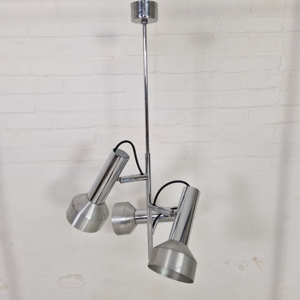Mooie Jaren 70 Design Lamp Met 3 Spots image 2